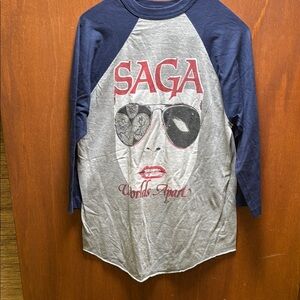 SAGA Worlds Apart Tour Graphic Long Sleeve T-Shirt